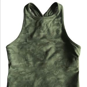 Beyond Yoga Camo Olive Green Active Sports Tank Bra